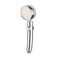 360 hélice haute pression Turbo pluie pommeau de douche écologique ABS Chrome pour accessoires de robinet de salle de bain