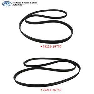 Courroie d'alternateur à prix de gros OEM 25212-2G750 25212-2G760, courroie trapézoïdale à nervures en <span class=keywords><strong>V</strong></span> compatible HYUNDAI-JPRT KIA-JPRT - Product Image 1