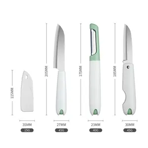 새로운 제품 아이디어 2024 부엌 칼 패링 칼 커버 야채 필러 세트