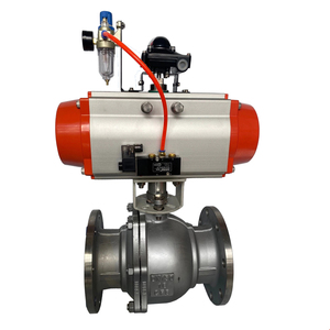 Rotk RTQ640H-16P PN16 DN80 3 inch 2 chiều tác động kép van bi thép không gỉ mặt bích điều khiển khí nén nhiệt độ cao - Product Image 6