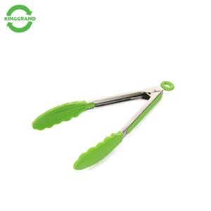 Pinces de cuisson en silicone et nylon robustes et écologiques Chef de barbecue flexible servant un ustensile de grillage pour la cuisine à domicile - Product Image 4
