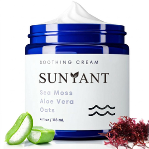 Crème hydratante pour le <span class=keywords><strong>visage</strong></span> et le corps à absorption rapide, naturelle, pour peaux sèches, <span class=keywords><strong>eczéma</strong></span>, avec algues marines, <span class=keywords><strong>aloe</strong></span> <span class=keywords><strong>vera</strong></span>, avoine, marque privée - Product Image 6