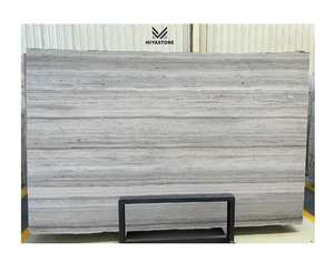 Revestimiento de pared de suelo pulido de losa de mármol de vena de madera de cristal moderno para uso interior impermeable para sala de estar Villa de lujo - Product Image 1