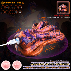 เครื่องนวดกระตุ้นจุดจีแบบสวมใส่ได้สำหรับผู้หญิง รุ่น Flame Dragon Claw Vibrating Sex Grinder ทำจากซิลิโคน - Product Image 4