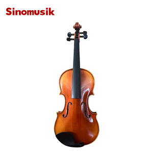 Sinomusik Antique Cremona finition violon Belle flamme érable Rouge Brun ébène pièces instruments à cordes - Product Image 1