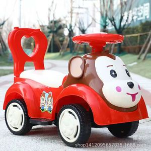 Pink Monkey Ride On Car For Toddlers 1-5 Years Plastic Push Walker With Music And Steering Wheel - Product Image 2