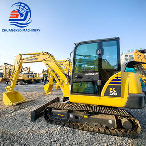 Excavatrice sur chenilles Komatsu PC56 d'occasion à faible nombre d'heures de fonctionnement, économique en carburant, à vendre à prix avantageux - Product Image 1