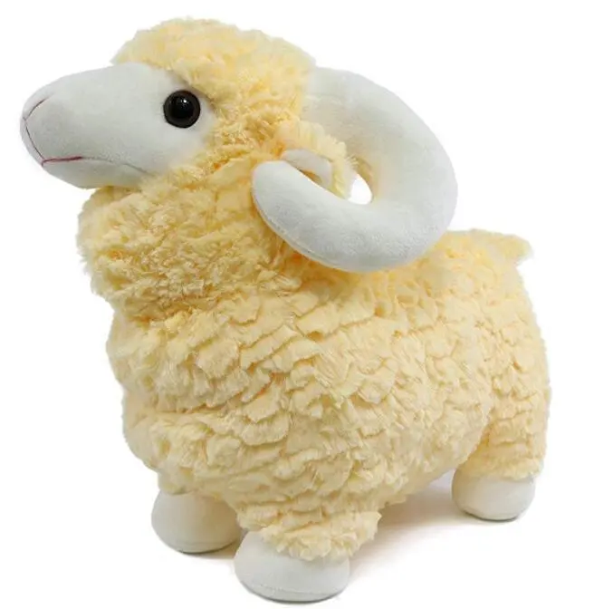 Peluche de oveja de 9 ", logo personalizado de alta calidad