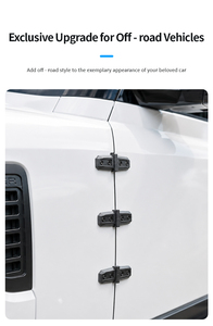 黑色发动机罩门铰链盖装饰保护罩适用于铃木吉姆尼 2018+ - Product Image 5