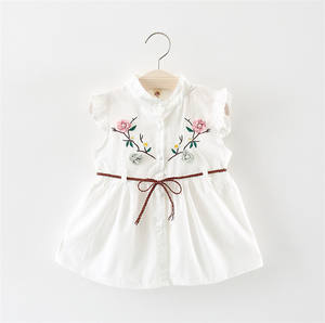 Robes en gros pour bébés filles, style A-line, motifs arabes, broderies à la main, disponibles en ligne dans notre boutique de vêtements - Product Image 2