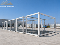 Structure de maison préfabriquée en acier galvanisé sur mesure pour bureau mobile ou entrepôt
