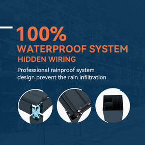 Pergola en aluminium imperméable à LED UOGEL C7 6x4m, solution d'abri extérieur directe du fabricant - Product Image 5