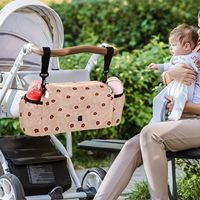 Sac de rangement isotherme en nylon imperméable durable à motif floral Hau personnalisé Hawaï, sac de transport à bandoulière pour poussette de bébé