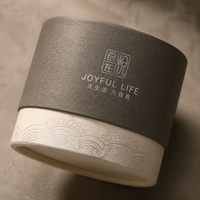 Pot de crème de luxe en papier Kraft, boîtes artisanales, contenant pour les cosmétiques, 1 pièce