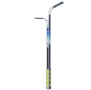 Lampe solaire de rue avec caméra, bras solaire, faisceau haut/bas, éclairage de rue extérieur - Product Image 1