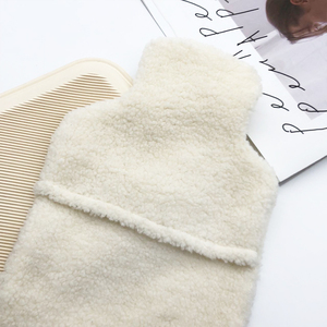 Housse <span class=keywords><strong>polaire</strong></span> en caoutchouc naturel 2l, bouteille d'eau chaude, en molleton, avec couvercle souple, personnalisable avec votre Logo, à réaliser soi-même - Product Image 6