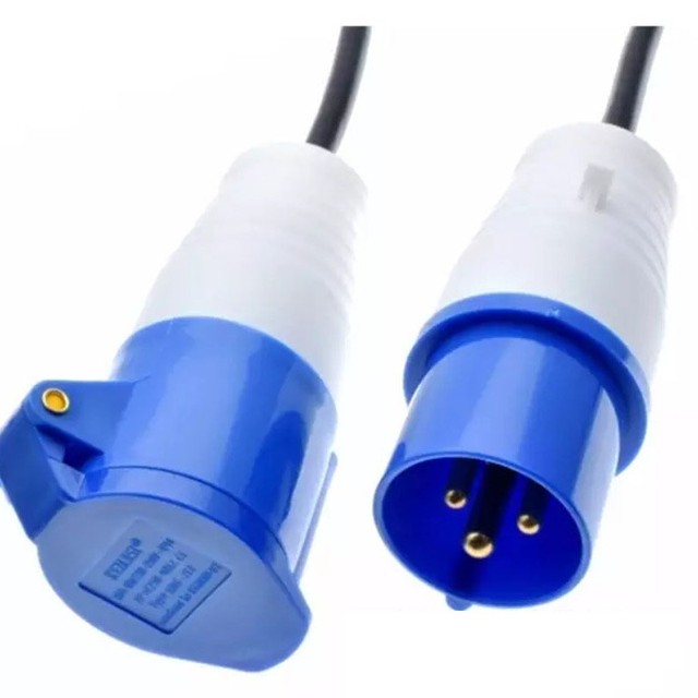 European Export Industrial Plug 3x1 Extension Cord for Domestic Use with CEE Male End Type for Industrial Equipment
