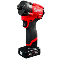 Destornillador Eléctrico Rojo M12 FUEL de 12V, Atornillador Eléctrico sin Escobillas de Alta Frecuencia, Herramienta Eléctrica de Impacto de 1/4