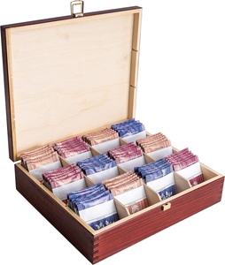 Boîte à chocolats en bois avec 5x5 compartiments, boîtes cadeaux à 25 emplacements, emballage <span class=keywords><strong>vide</strong></span> pour chocolats faits main, présentoir pour mariage ou fête - Product Image 4