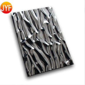 Pannello di Sfondo ZB9969 in Acciaio Inox, Lastra Decorativa 3D per Soffitto, Piastre Metalliche Goffrate - Product Image 2