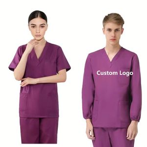 Natural Stretch Premium Hospital Uniform Premium Anti-Wrinkle Soft Fabric Medical <b>Scrub</b> <b>Sets</b> - Product Image 1