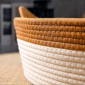 Оптовая продажа плетеная кровать для кошки с игрушечным хвостом хлопчатобумажная тканая кровать для сна для кошек новая подушка для домашних животных игрушечная корзина для домашних кошек - Product Image 4