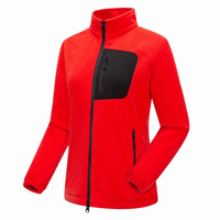 Veste en polaire personnalisée pour femme, polaire épaisse pour temps froid, logo/couleur personnalisés pour veste d'hiver d'extérieur