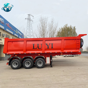 Vente directe usine – Fabriqué en Chine – <span class=keywords><strong>Semi</strong></span>-<span class=keywords><strong>remorque</strong></span> benne basculante arrière robuste 3 essieux 60 tonnes pour l'Afrique - Product Image 2