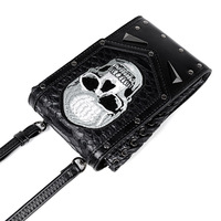 Halloween sac à main cercueil sacs à main pochette sac à bandoulière fête petit sac à bandoulière Spooky Goth horreur mignon portefeuille crâne téléphone sac