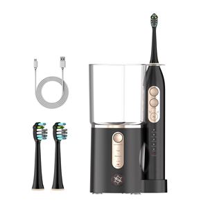 <span class=keywords><strong>Brosse</strong></span> à dents électrique sonique professionnelle étanche IPX7 Design <span class=keywords><strong>brosse</strong></span> à dents électrique 2-en-1 Jet d'eau avec <span class=keywords><strong>brosse</strong></span> à dents - Product Image 2