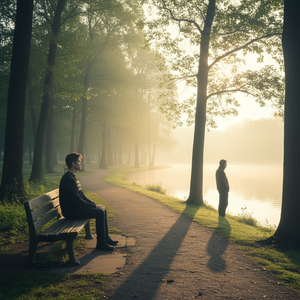 Observe a todos los hombres, pero sobre todo a usted mismo, camiseta de manga larga - Product Image 3