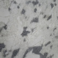 Grande dalle de marbre blanc de Namibie, pierre naturelle, blanc brillant avec veines grises, finition polie pour comptoir, meuble-lavabo et revêtement de sol