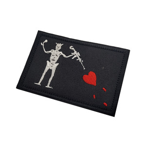 Mf090 <span class=keywords><strong>Edward</strong></span> <span class=keywords><strong>Teach</strong></span> Blackbeard Piratenflagge Gestickter Aufnäher Stoffabzeichen mit Klettverschluss Totenkopf Moral Taktik für Taschendekoration - Product Image 3