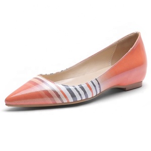 Big Size 45 <strong>Women</strong> Flat <strong>Shoes</strong> Pointy Toe Art Stripes Gradient Dress Pump <strong>Shoes</strong> Office Lady Daily Life <strong>Formal</strong> Work Dating <strong>Shoes</strong> - Product Image 2
