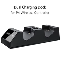 Station de charge magnétique pour contrôleur de jeu sans fil pour PS4 SLIM Pro Station de charge à double chargeur