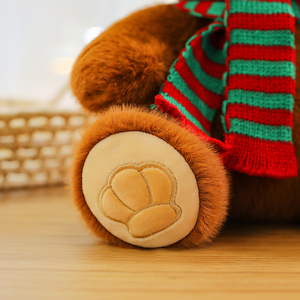 ของเล่นผ้าพันคอตุ๊กตาหมีเท็ดดี้-นุ่มสบายยัดไส้สัตว์ออกแบบได้ตามต้องการ - Product Image 5