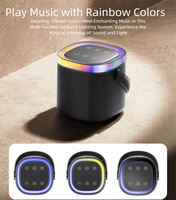 Boombox portable extérieur en plastique avec LED RVB arc-en-ciel, étanche à la poussière, pour haut-parleur audio bidirectionnel 5.3 10-30W, subwoofer, commande vocale