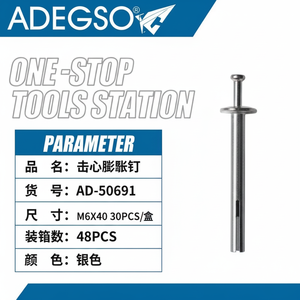 M6x40 nucleo di espansione in ottone rivetti ciechi testa piatta solido Pop rivetti per l'edilizia e uso industriale - Product Image 1