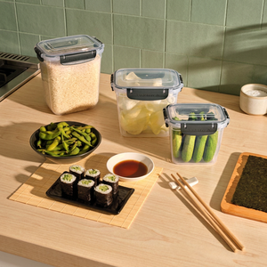 Ook&Fresh Contenants de stockage alimentaire en plastique hermétiques multifonctionnels de style européen en forme de polygone pour la cuisine, pour conserver les repas - Product Image 3