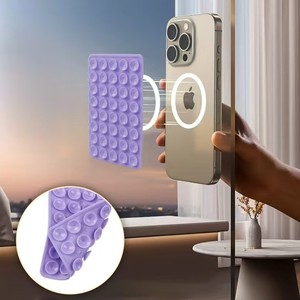 Cốc hút silicon hai mặt 40 vuông giữ điện thoại di động mạnh mẽ với khung hẹn Giờ Phụ Kiện đa chức năng - Product Image 1