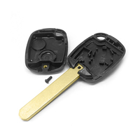 Coque de clé télécommande 1B avec pavé de boutons et lame non coupée