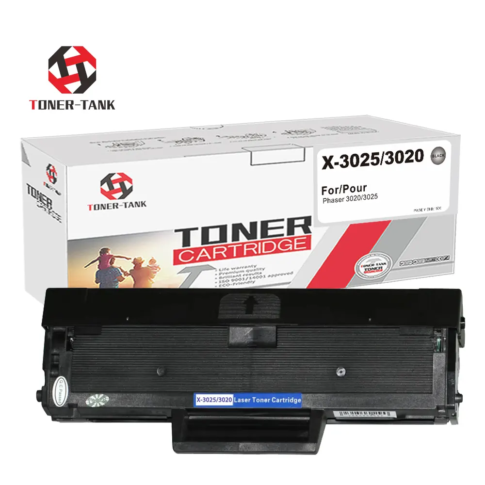 TONER TANK Compatible XEROX Premium Siyah Toner 106R 106R02773 X3025 3025 X3020 3020 Cartouche de Toner noir pour imprimante Xerox