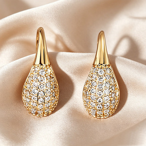 Teardrop Hook Earrings for Women <b>French</b> Style Daily Wear Ear Accessories - Product Image 2