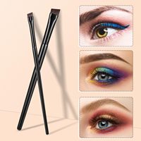 5 Buah Set Kuas Eyeliner yang Dapat Disesuaikan untuk Aplikasi Riasan Presisi dengan Desain Sudut Halus & Desain Datar Miring Ultra Tipis