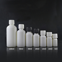 5ml 10ml 15ml 20ml 30ml 50ml 60ml 100ml bouteille d'huile essentielle en verre blanc mat avec bouchon à l'épreuve des enfants réducteur d'orifice
