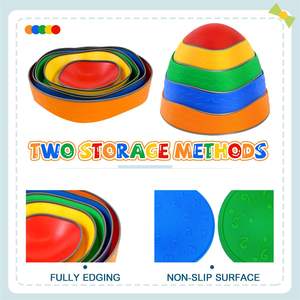 Dropshipping Shopify Fulfillment Agent Balance Stepping Stones & <b>Blocks</b> Sensory Autism Jumping Step Stones Made Durable <b>Plastic</b> - Product Image 6