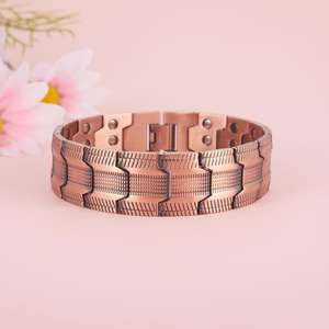 ベストセラー卸売古代100リアル純粋銅磁気療法健康バングルファッションブレスレットジュエリークラシックギフトユニセックス - Product Image 4