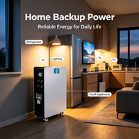 Batería de Almacenamiento LiFePO4 LN-F-48100W 51.2V 100Ah 5.12kWh con Ruedas y Pantalla Táctil, UPS de Emergencia Solar y Eólica de 100A para el Hogar