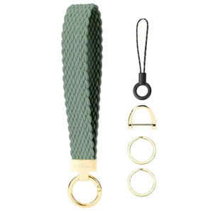 Keychain Wristlet, Stretchy Key Chain for <b>Car</b> Keys with 2 Keyrings and D ring, Cute Wrist <b>Lanyard</b> for Women Men - Product Image 1