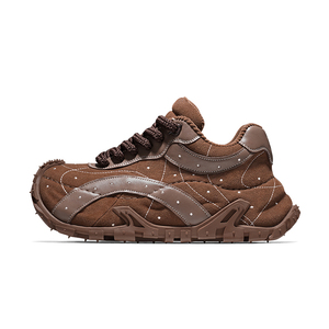Sneakers Chunky Sportive di Lusso in Vera Pelle, <span class=keywords><strong>Scarpe</strong></span> <span class=keywords><strong>da</strong></span> Passeggio Traspiranti <span class=keywords><strong>per</strong></span> Outdoor e Trekking - Product Image 3
